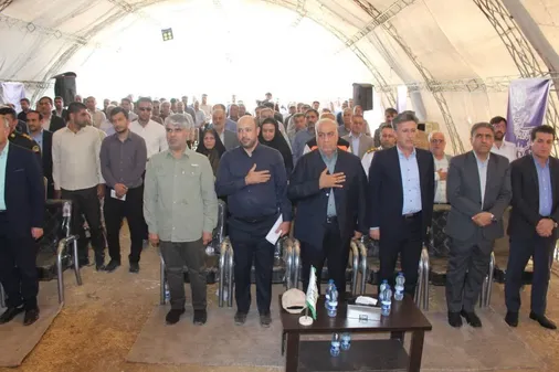 آیین کلنگ&zwnj;زنی عملیات تعریض کمربندی ایذه  برگزار شد