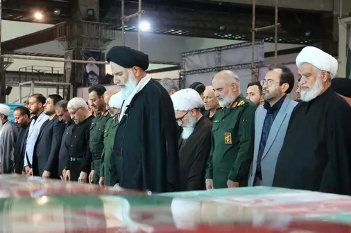 تشییع پیکر مطهر شهیدان سرلشکر محرابی و کائیدی در اهواز