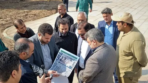 بازدید از طرح&zwnj;های عمرانی کلان&zwnj;شهر اهواز با حضور نماینده مجلس و شهردار