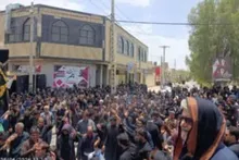 مراسم عزاداری در روز عاشورا حسینی در شهرستان سراوان