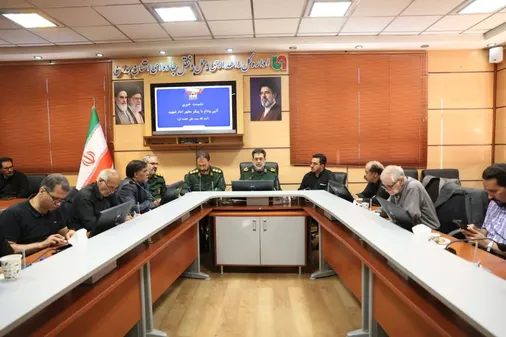 نشست خبری فرمانده سپاه همدان درباره برنامه&zwnj;های تشییع رهبر شهید انقلاب