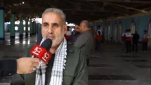 مصاحبه سرهنگ پاسدار حاتم عبیداوی فرمانده ناحیه مقاومت بسیج دشت آزادگان در حاشیه مراسم آیین غبار روبی گلزار شهدا بمناسبت اولین روز هفته عقیدتی و روز معلم