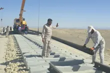 رکوردشکنی در ابرپروژه ملی راه‌آهن چابهار–زاهدان / ۸۸ کیلومتر ریل‌گذاری در یک ماه