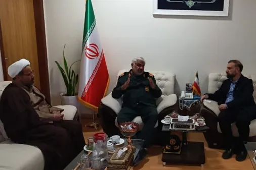 دیدار فرمانده گروه مهندسی و پدافند غیرعامل ۴۰ صاحب&zwnj;الزمان (علیه السلام)نیروی زمینی سپاه با مدیرکل صدا و سیمای اصفهان