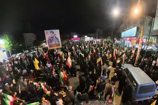 هشتادمین شب حضور مردم شریف کرج در دومین سالروز شهادت آیت&zwnj;الله رئیسی و شهدای خدمت