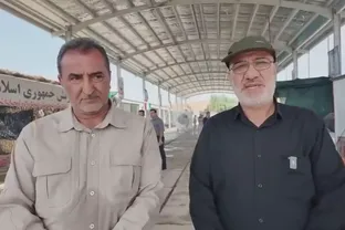 بازدید فرمانده قرارگاه منطقه‌ای نجف اشرف و فرمانده قرارگاه شهید دکامی از مرزهای سومار و خسروی