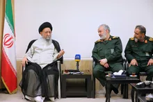سردار فدوی با آیت‌الله نورمفیدی نماینده ولی‌فقیه در گلستان دیدار کرد