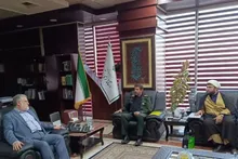 دیدار فرمانده سپاه حضرت محمد رسول‌الله (ص) تهران بزرگ با استاندار تهران