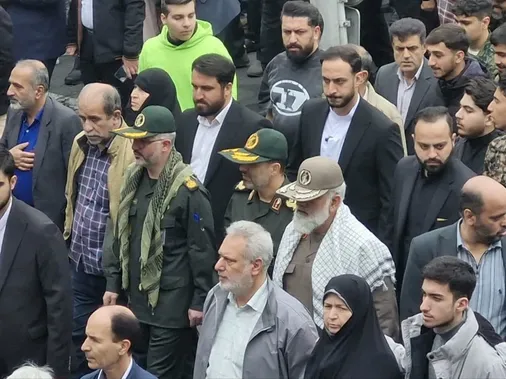 حضور معاون هماهنگ کننده سپاه پاسداران انقلاب اسلامی و فرمانده سپاه استان البرز در راهپیمایی باشکوه روز جهانی قدس