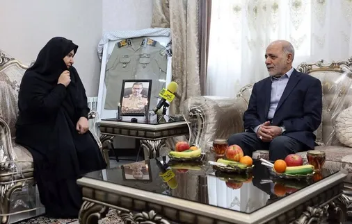 دیدار سرلشکر عبداللهی با خانواده شهید &laquo;قرای&zwnj;لو&raquo;