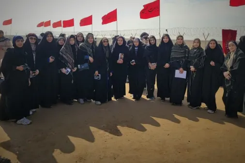 حضور کاروان دانشجویی راهیان نور بام ایران در کانال کمیل