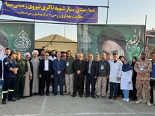 معاون درمان وزارت بهداشت از بیمارستان سیار نیروی زمینی سپاه بازدید کرد