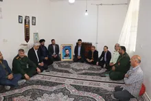 دیدار و سرکشی از خانواده های شهدای شهرستان گالیکش در آستانه کنگره ملی ۴۰۰۰ شهید گلستان