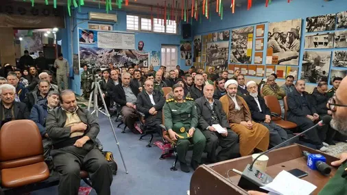 برگزاری مراسم سالروز عملیات والفجر۸ و روز حفاظت اطلاعات در پاوه