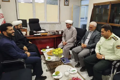 دیدار حجت&zwnj;الاسلام والمسلمین احمدی با رئیس عقیدتی سیاسی فراجای کرمانشاه