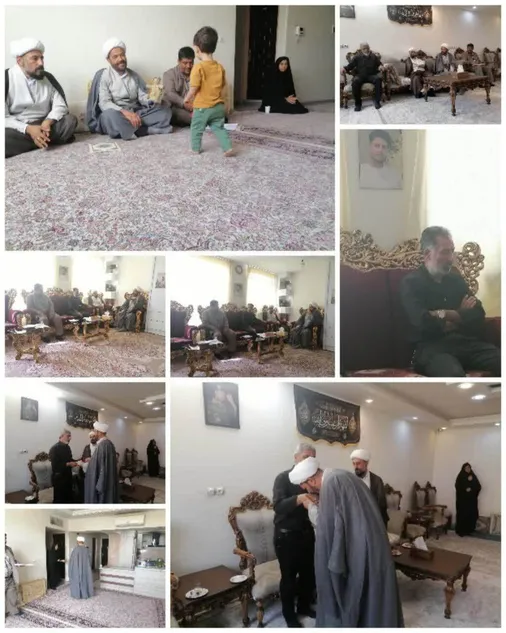 دیدار و تجلیل از سه خانواده شهید جنگ رمضان