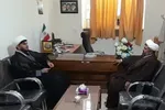 دیدار مسئول نمایندگی ولی فقیه سپاه نیکشهر با مسئول عقیدتی سیاسی انتظامی این شهرستان