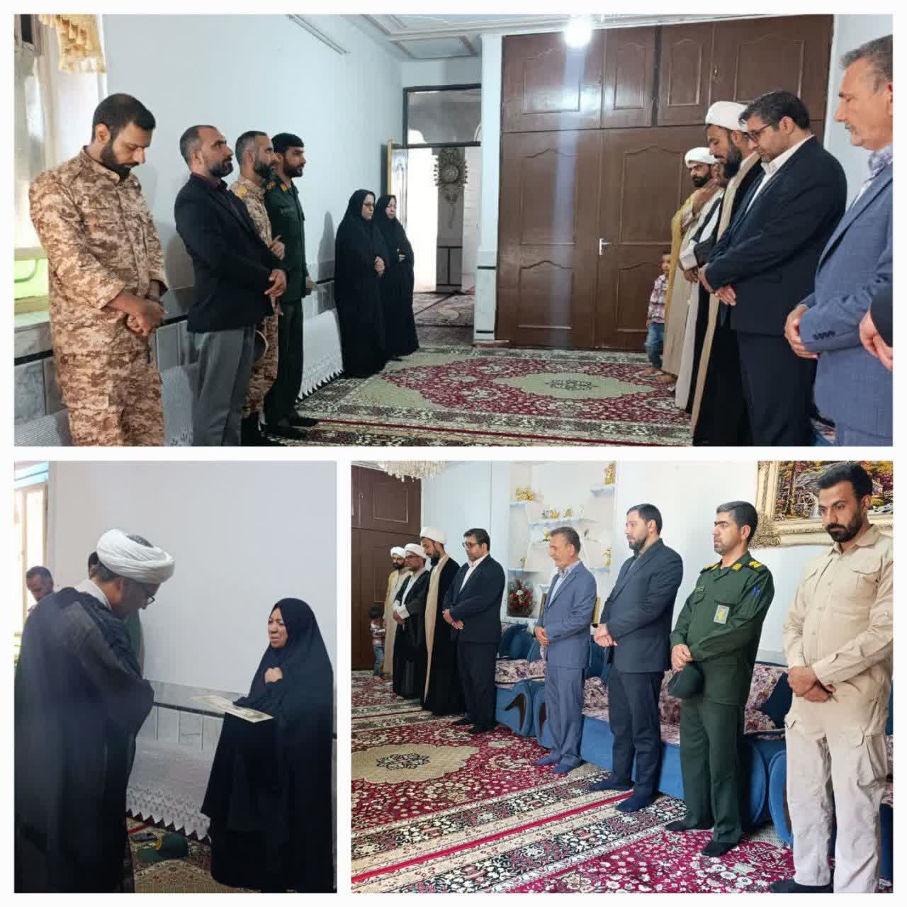 تکریم خانواده شهدا و پاسداشت مقام والای شهیدان در شهرستان نهبندان