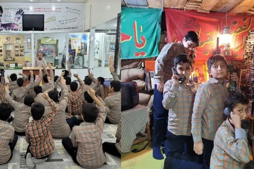 دیدار دانش&zwnj;آموزان در موزه دفاع مقدس به مناسبت روز دانش&zwnj;آموز