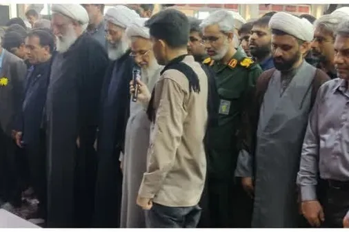 مراسم وداع و اقامه نماز بر پیکر شهید مدافع وطن &laquo;سرهنگ سعید آذربادگان&raquo; در بندرعباس
