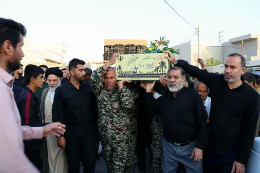 استقبال از شهید گمنام در بردستان شهرستان دیّر