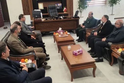 دیدار مدیر کل آبفا استان البرز و مسئولین استان، با سردار حیدرنیا فرمانده سپاه امام حسن مجتبی علیه السلام استان البرز