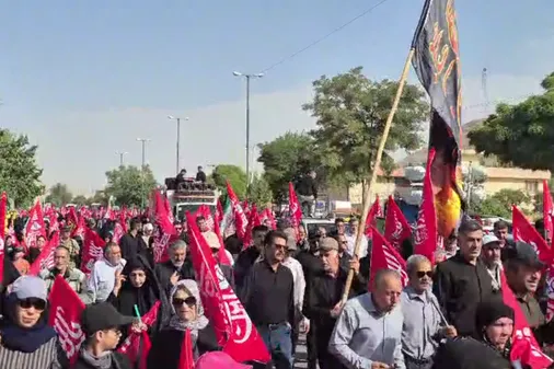 مراسم جاماندگان پیاده&zwnj;روی اربعین در شهرکرد