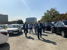 بازدید سردار اکبری و معاون شهردار تهران از پروژه شاخص پارکینگ طبقاتی و مجتمع تجاری نیایش