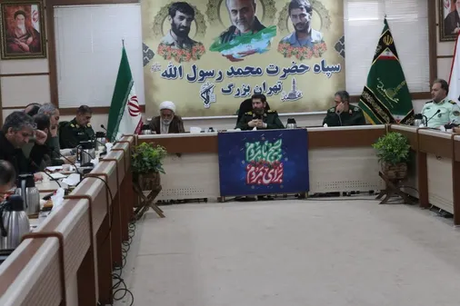 نشست هماهنگی پنجمین سالگرد شهادت حاج قاسم سلیمانی با حضور سردار حسن زاده و دستگاه های خدمت&zwnj;رسان