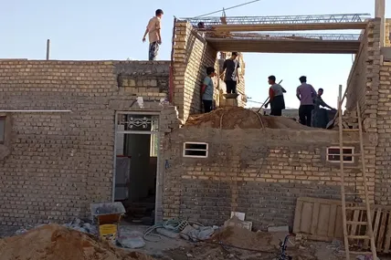 حضور گروه جهادی شهرستان خاتم در رزمایش استانی خدمت رسانی