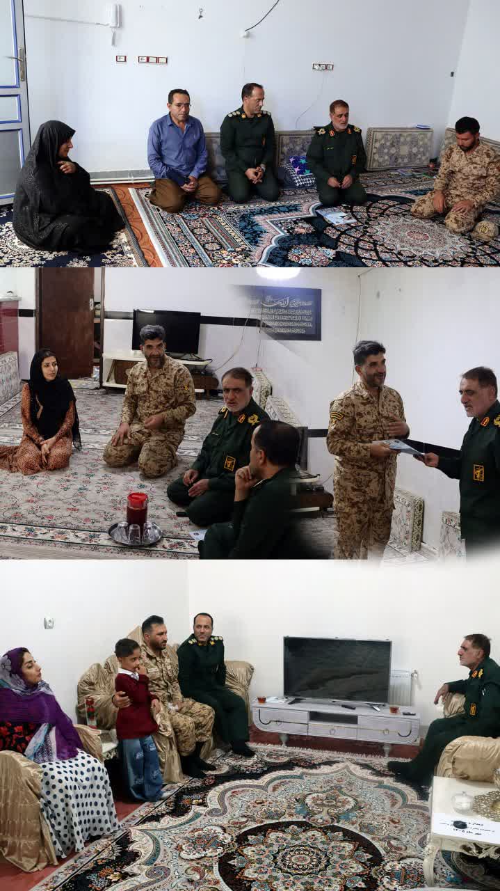 تکریم سربازان مدافع وطن در کامیاران/ فرمانده سپاه شهرستان با خانوادههای سربازان دیدار کرد تکریم سربازان مدافع وطن در کامیاران/ فرمانده سپاه شهرستان با خانوادههای سربازان دیدار کرد
