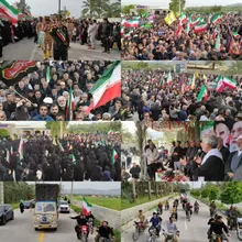 حماسه حضور باشکوه و بی نظیر مردم بخش خشت در مراسم تشییع پیکر پاک و مطهر شهید حامد دهقانی