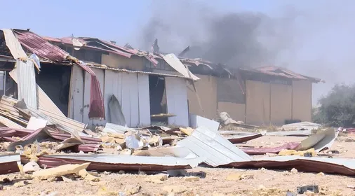 حمله موشکی به انبار و سردخانه سازمان تعاون روستایی هرمزگان