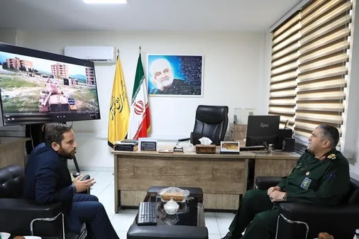 بازدید سردار حزنی از خبرگزاری دفاع مقدس