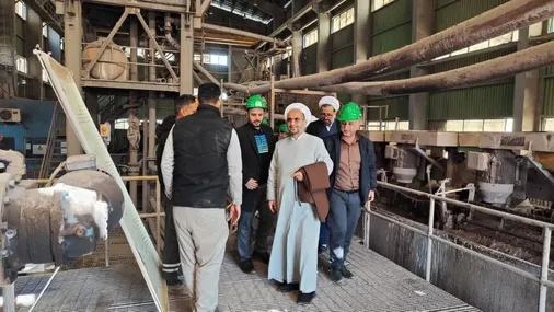 بازدید حجت الاسلام والمسلمین احمدیان از پروژه فسفات آسفوردی بافق یزد