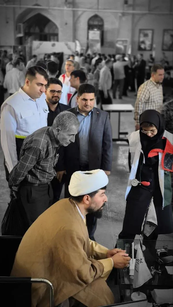برگزاری میز خدمت سلامت سازمان بسیج جامعه پزشکی استان کرمانشاه
