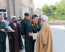 فرمانده سپاه خراسان شمالی از قرارگاه مسجد امیرالمؤمنین(ع) شیروان بازدید کرد