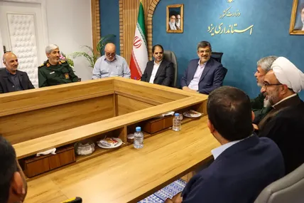 دیدار فرماندهان سپاه الغدیر با استاندار یزد
