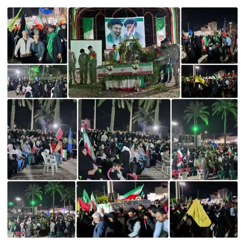 مراسم وداع با پیکر بسیجی شهید حامد دهقانی در گلزار شهدای گمنام شهرکنارتخته