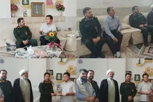 دیدار فرمانده ناحیه مقاومت بسیج میبد با رتبه سوم کنکور رشته انسانی
