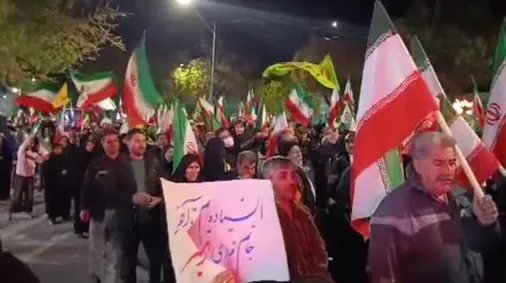 چهل و پنجمین شب حماسه مردم کرمانشاه