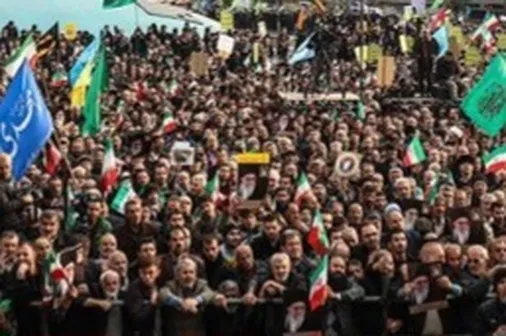 اجتماع مردمی در حمایت  از رزمندگان سلحشور و عملیات غرور آفرین بشارت فتح و شکست مفتضحانه آمریکا