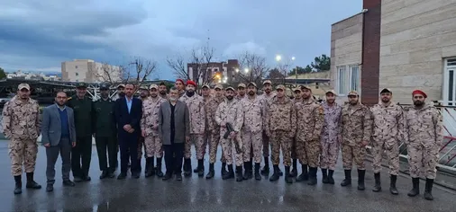 دیدار نوروزی فرمانده سپاه استان قزوین با سربازان
