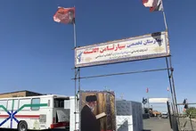 استقرار بیمارستان تخصصی سیار «ثامن‌الائمه (ع)» توسط نیروی زمینی سپاه در محور ملک‌آباد مشهد