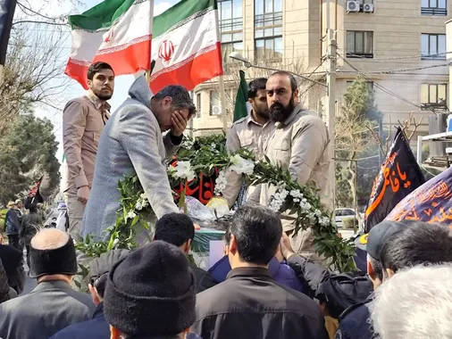 آیین باشکوه تشییع و خاکسپاری پیکر پاک سرهنگ شهید محمدرضا جهانشاهی در مهرشهر