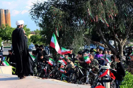 کاروان دوچرخه&zwnj;سواری نوجوانان لنگرودی در اربعین شهادت قائد امت
