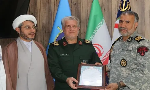 دیدار فرمانده مرکز تخصصی شناوری شهید محلاتی با امیر دریادار دوم سید مرتضی درخوران