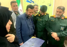 درخشش میز خدمت جهادی پایگاه مولی الموحدین (ع) بسیج ادارات و کارمندان سپاه دیّر