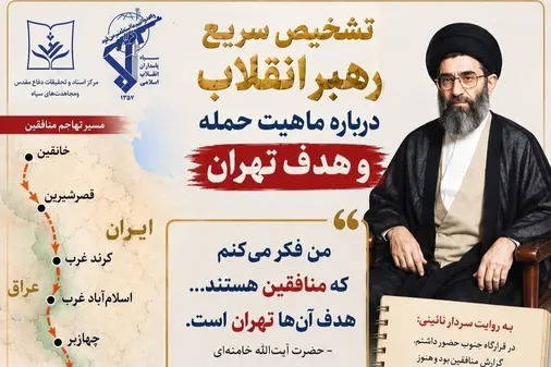 تشخیص سریع رهبر شهید انقلاب از ماهیت تهاجم منافقین