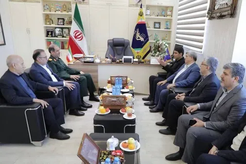 دیدار استاندار کردستان با سردار جمشید رضایی، فرمانده سپاه بیت&zwnj;المقدس استان